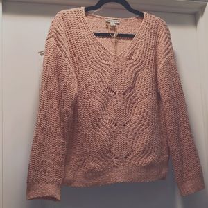 NWT Rose Gold Oversized Sweater